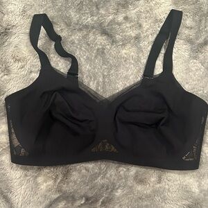 Honeylove CrossOver Lace Bra Elegant Black Bra 1X